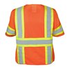 Ironwear Polyester Mesh Safety Vest Class 3 w/ Zipper & 6 Pockets (Orange/X-Large) 1293-OZ-XL